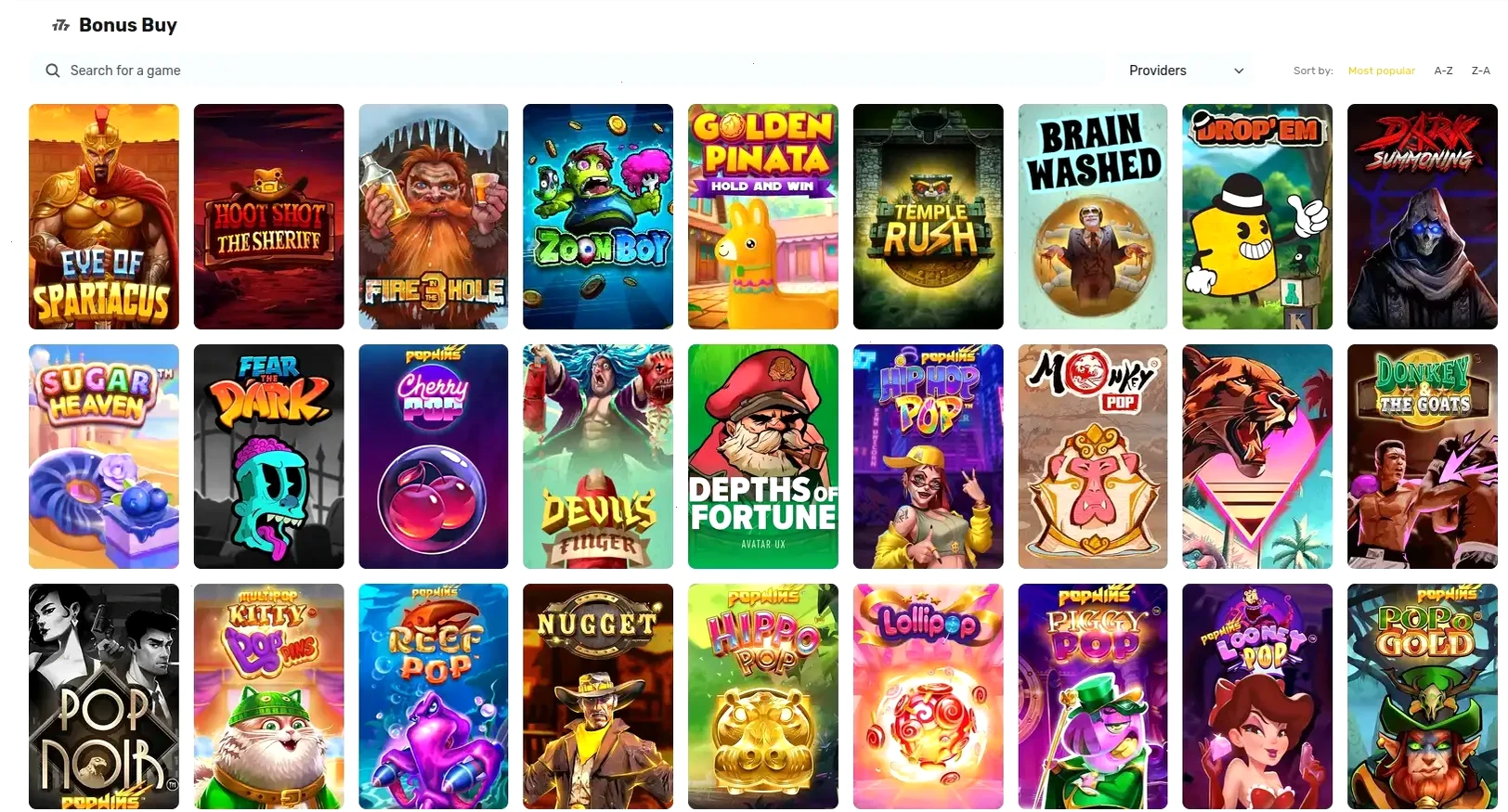 Betcave Casino Spiele Auswahl